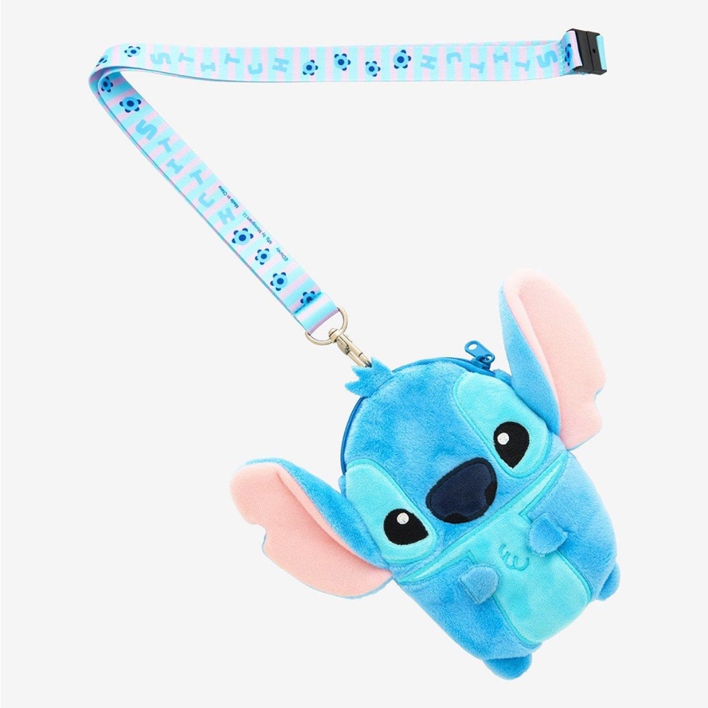 Disney Lilo & Stitch Plush Lanyard‎ Pouch Hot Topic